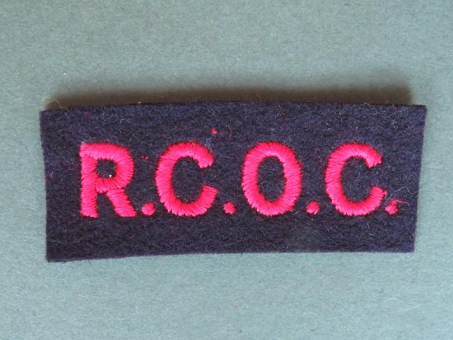 Canada Army Royal Canadian Ordnance Corps Shoulder Title