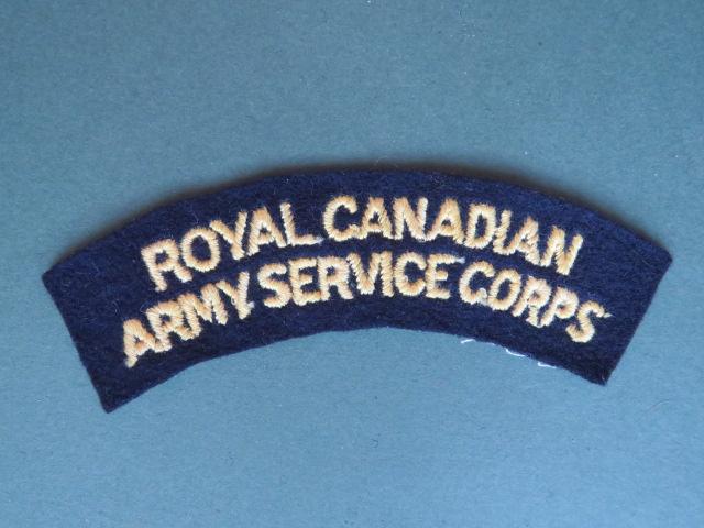 Canada Army Royal Canadian Army Service Corps Shoulder Title