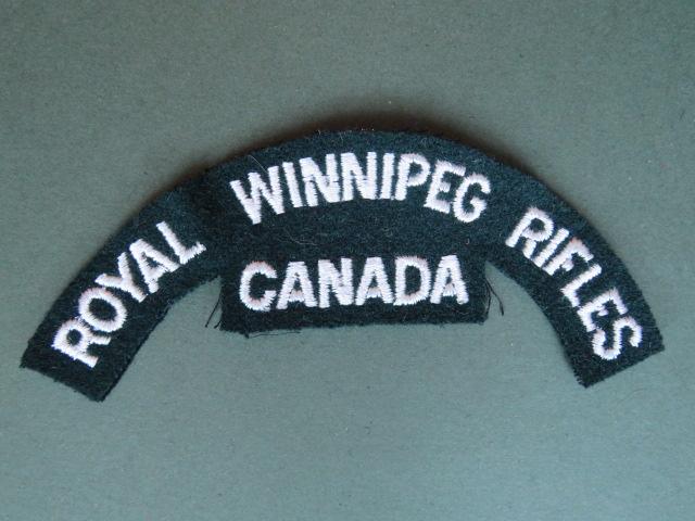 Canada Army Royal Winnipeg Rifles Shoulder Title