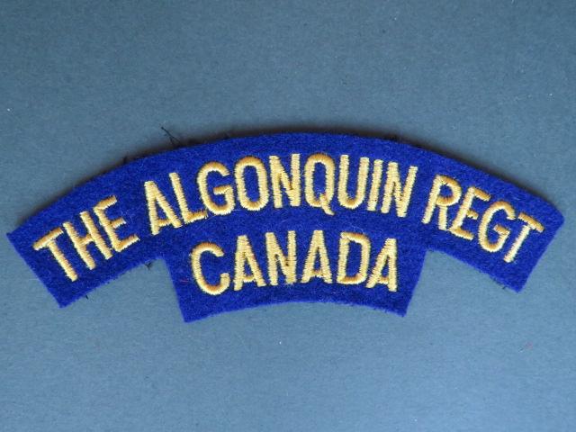 Canada Army The Algonquin Regiment Shoulder Title