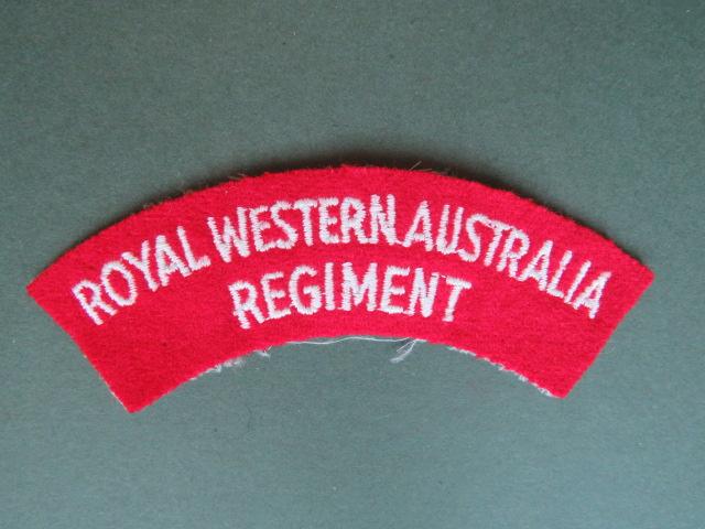 Australia Army 1962-1980's Royal Western Australia Regiment Shoulder Title