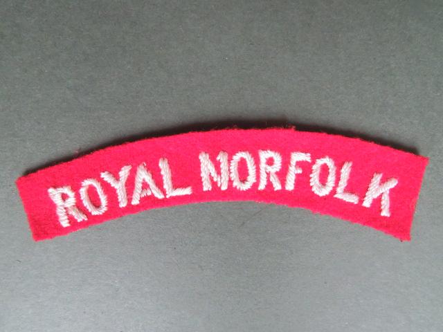 British Army WW2 The Royal Norfolk Regiment Shoulder Title