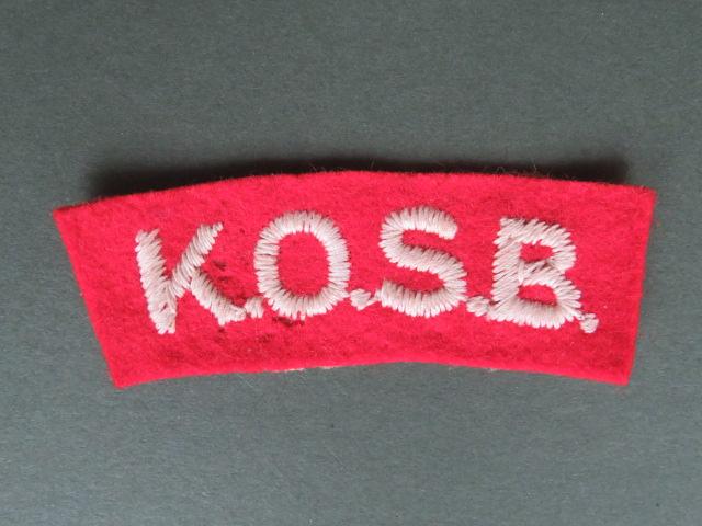 British Army WW2 The King's Own Scottish Borderers Shoulder Title