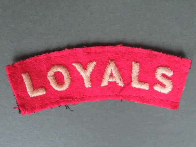 British Army WW2 The Loyal Regiment (North Lancashire) Shoulder Title