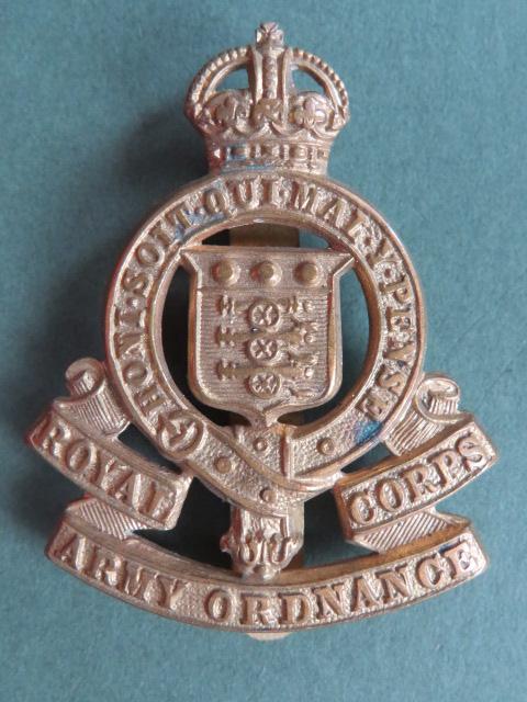 British Army Royal Army Ordnance Corps Pre 1947 Cap Badge