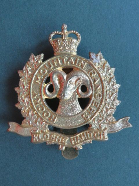 Canada Army Post 1968 The Rocky Mountain Rangers Cap Badge