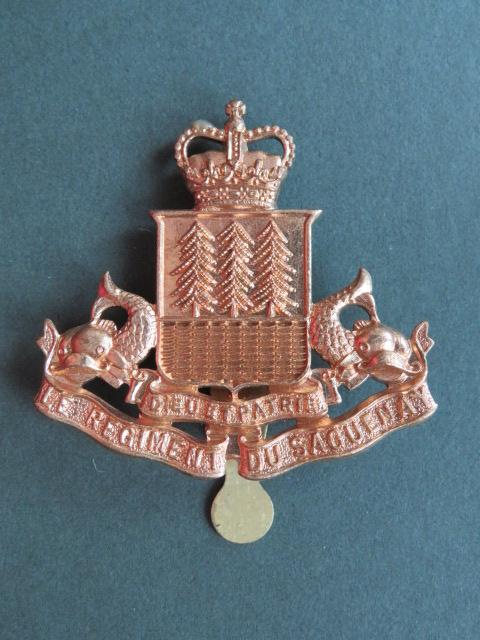 Canada Army Post 1953 Le Regiment Du Saguenay Cap Badge