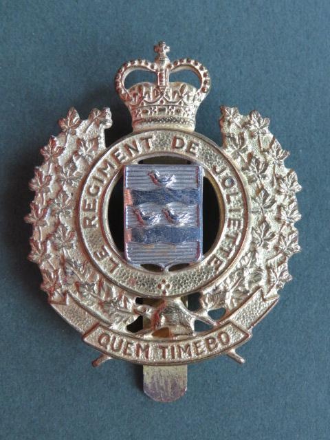 Canada Army Post 1953 Le Regiment De Joliette Cap Badge