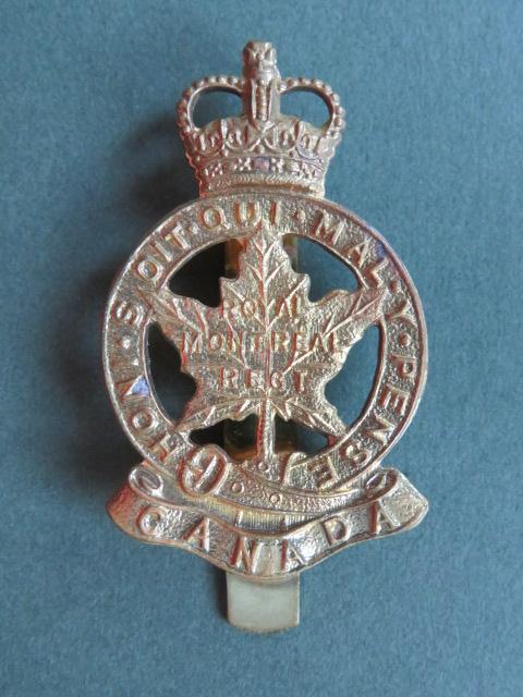 Canada Army Pre Unification The Royal Montreal Regiment Cap Badge