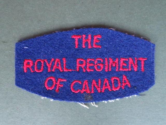 Canada Army The Royal Regiment of Canada Shoulder Title