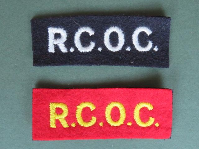 Canada Army Royal Canadian Ordnance Corps Shoulder Titles