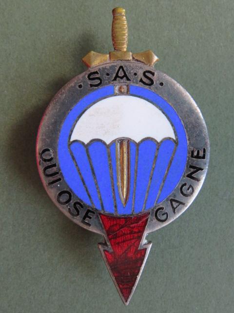 France Army 1st Colonial Parachute Commando Battalion SAS S.A.S Pocket Crest