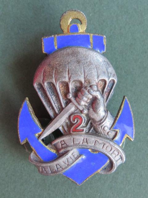 France Army 2nd Colonial Parachute Commando Battalion (2nd BCCP) Pocket Crest