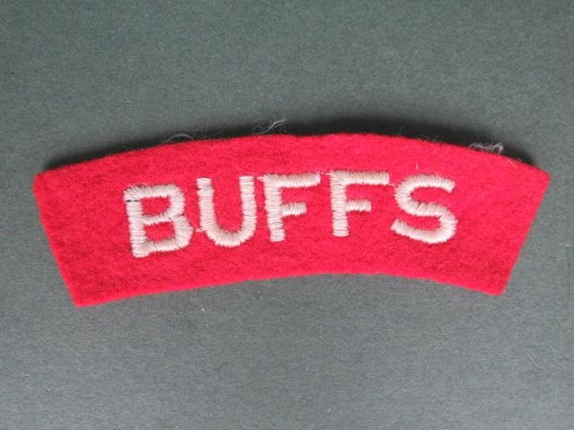 British Army 1940's / 1950's The Buffs (East Kent Regiment) Shoulder Title