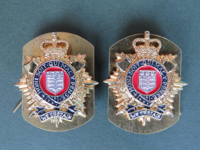 British Army Royal Logistic Corps Collar Badges