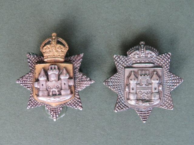 British Army The East Surrey Regiment Collar Badges