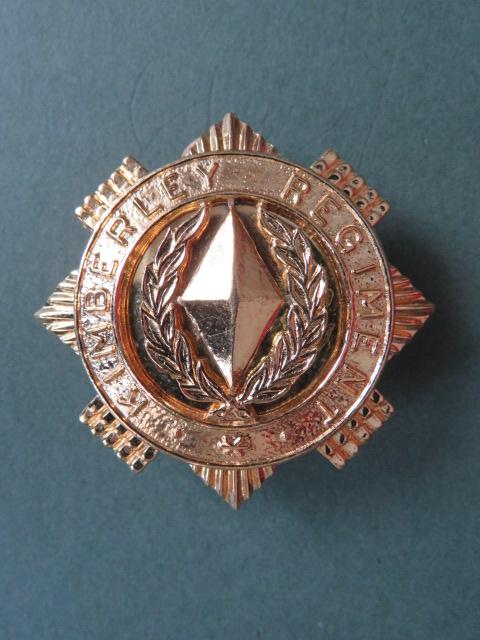 South Africa Army Kimberley Regiment Officer's Cap Badge