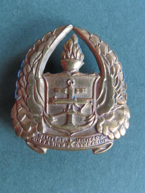 South Africa Army Gymnasium Collar Badge