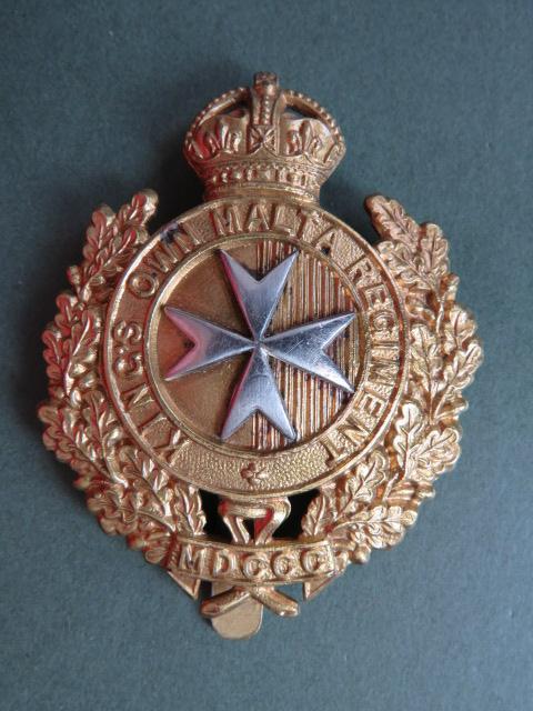 British Commonwealth The King's Own Malta Regiment Cap Badge