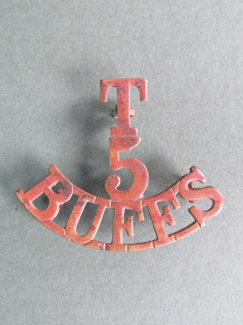 British Army 5th Territorial Battalion, The Buffs (Royal East Kent Regiment) Shoulder Title