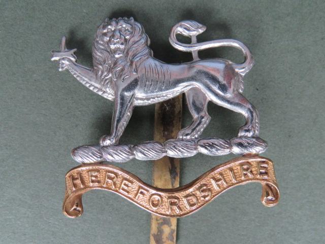 British Army The Herefordshire Regiment Cap Badge