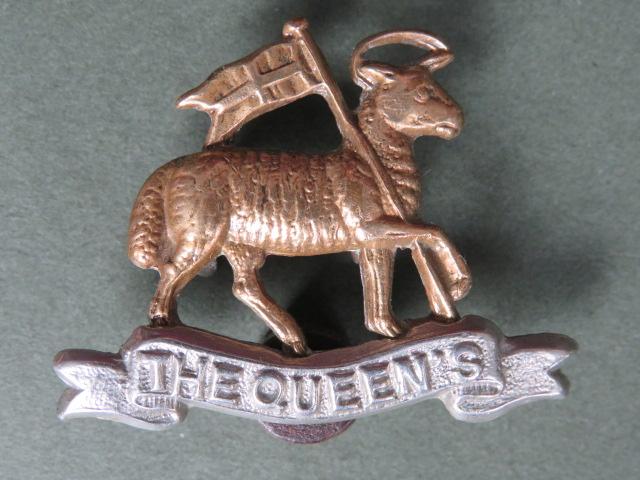 British Army The Queen's Royal Regiment (West Surrey) Post 1904 Pattern Collar Badge