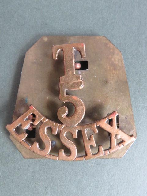 British Army 5th Territorial Battalion, The Essex Regiment Shoulder Title