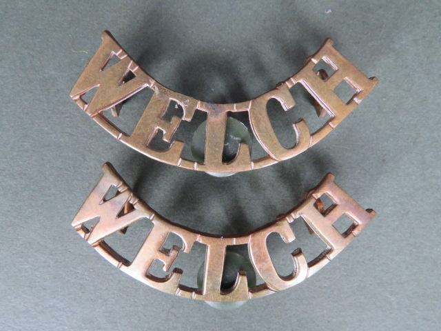 British Army The Welch Regiment Shoulder Titles