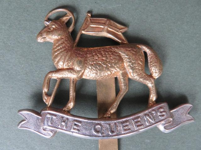 British Army The Queen's Royal Regiment (West Surrey) Cap Badge