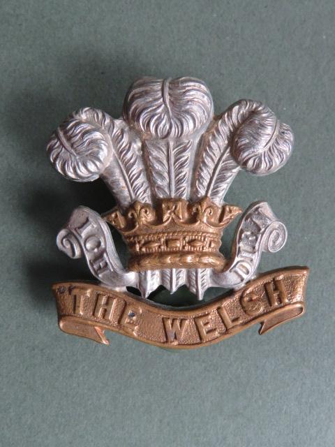 British Army The Welsh Regiment Cap Badge