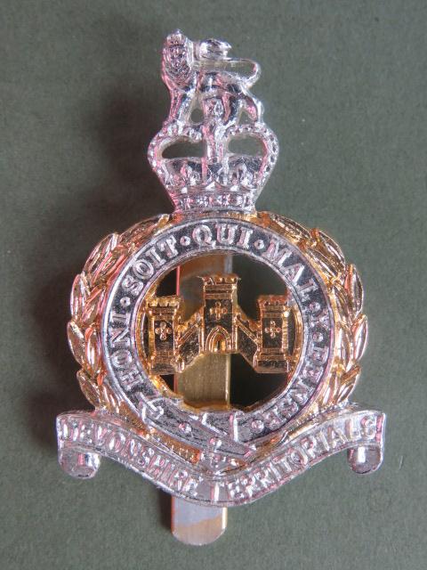 British Army The Devonshire Territorial's Cap Badge