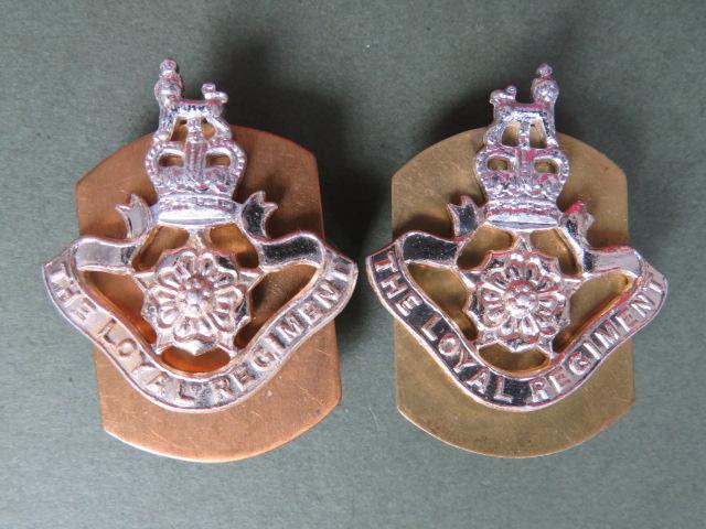 British Army The Loyal Regiment (North Lancashire) Collar Badges