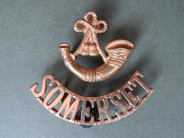 British Army The Somerset Light Infantry Shoulder Title & Bugle