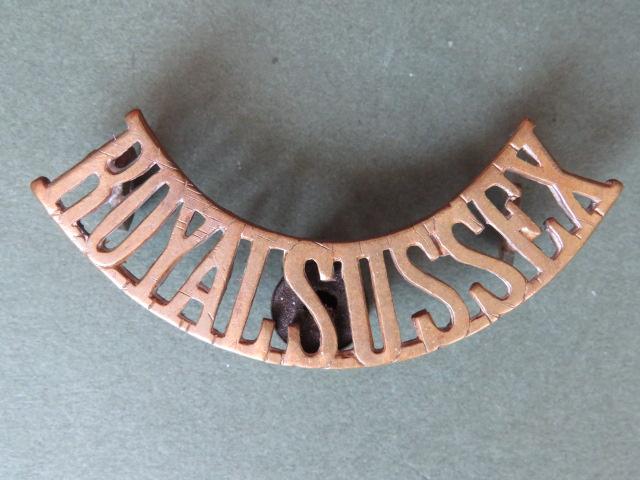 British Army WW1 Period The Royal Sussex Regiment Shoulder Title