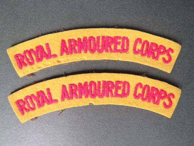 British Army Late to Post WW2 Royal Armoured Corps Shoulder Titles