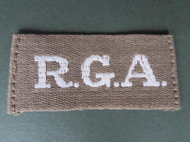 British Army WW1 Royal Garrison Artillery Shoulder Title