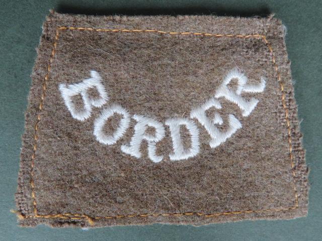 British Army WW1 The Border Regiment Shoulder Title