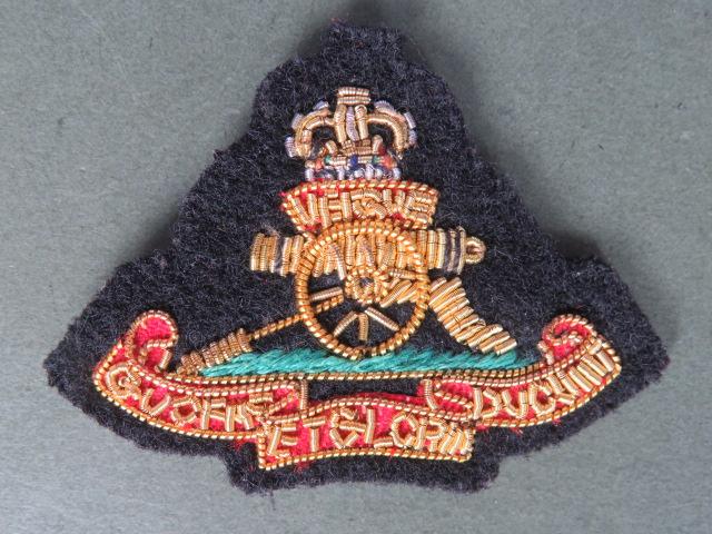 British Army Royal Artillery Officer's Beret Badge