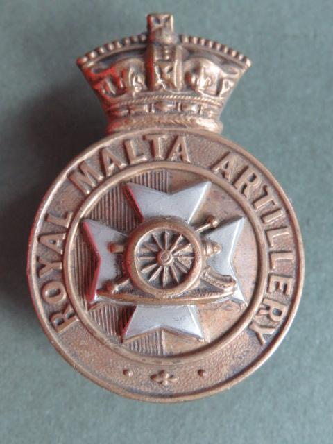 British Commonwealth Royal Malta Artillery 1889-1901 Cap Badge