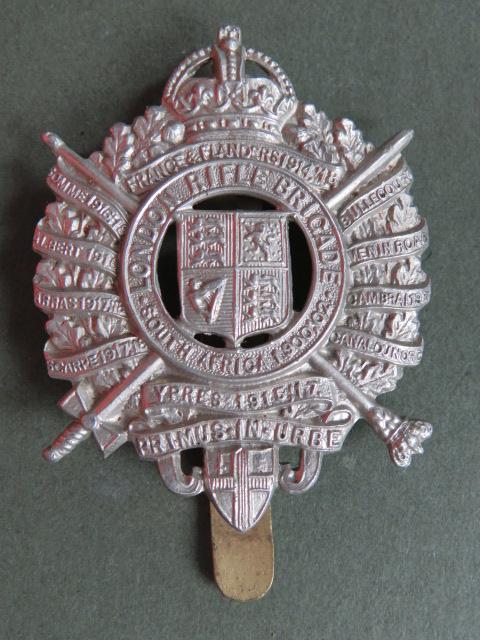 British Army The 5th City of London Regiment (London Rifle Brigade) Post WW1 Cap Badge