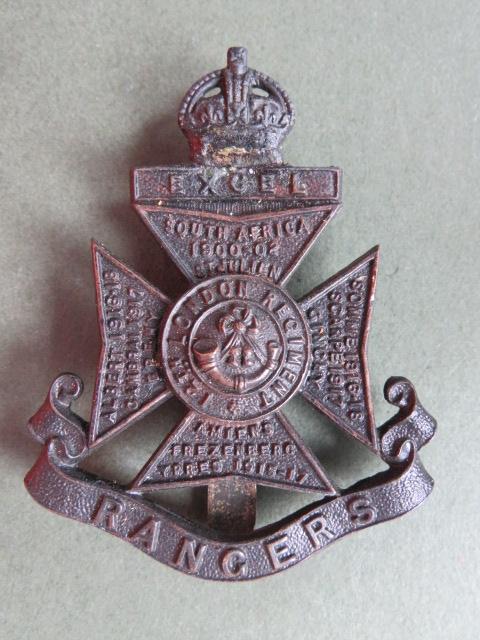 British Army 12th County of London Battalion (The Rangers) Cap Badge