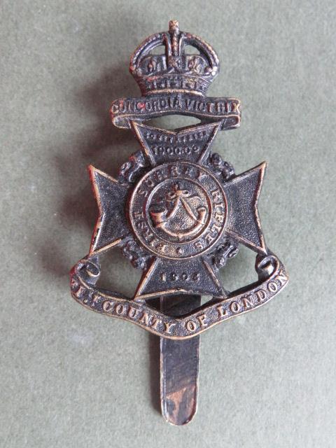 British Army 21st London Regiment (1st Surrey Rifles) Cap Badge