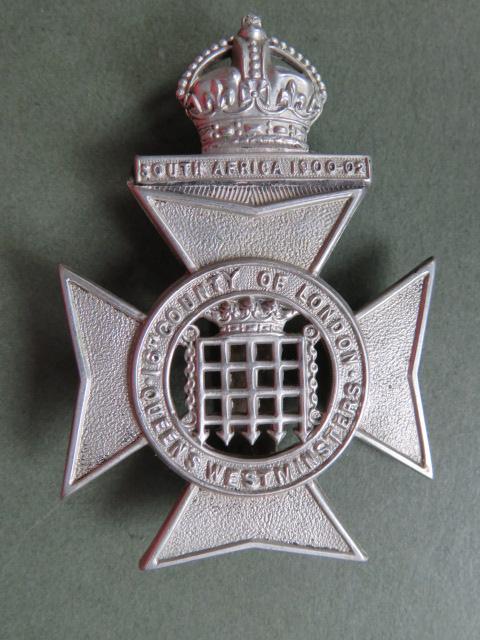 British Army  16th County of London Battalion (Queen's Westminster Rifles) Cap Badge