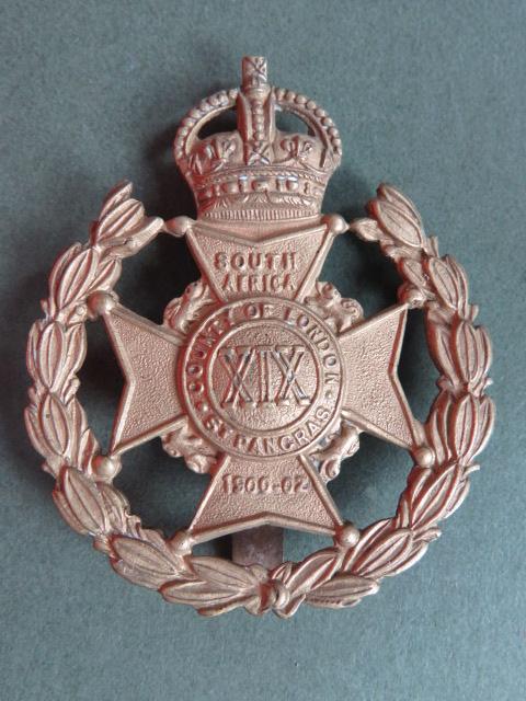 British Army 19th County of London Battalion (St Pancras) Cap Badge