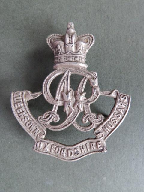 British Army Queen's Own Oxfordshire Hussars Officer's Cap Badge