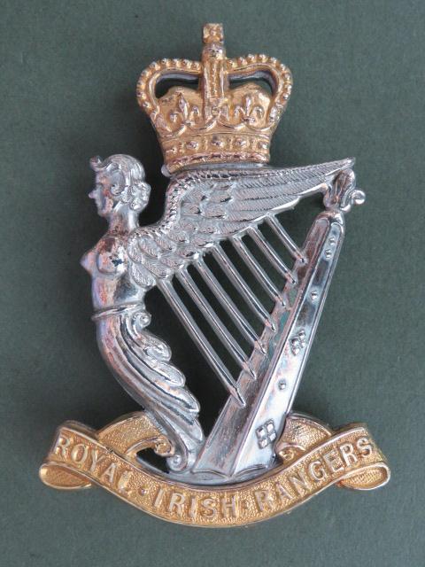 British Army Royal Irish Rangers Officer's Caubeen Badge