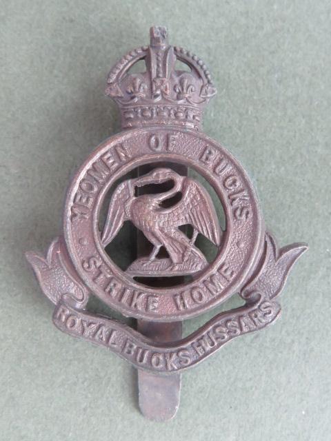 British Army Pre 1953 The Royal Buckinghamshire Hussars Cap Badge