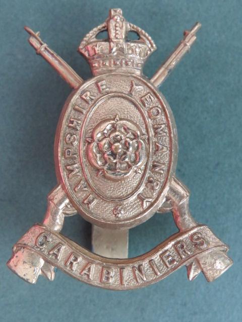 British Army The Hampshire Yeomanry (Carabiniers) Cap Badge