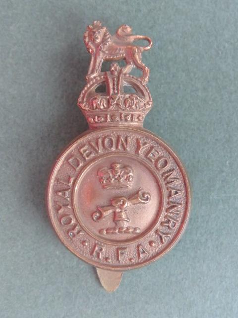 British Army The Royal Devon Yeomanry (R.F.A.) Cap Badge