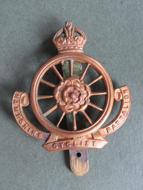 British Army WW1 period 9th (Cyclist) Battalion, The Hampshire Regiment Cap Badge